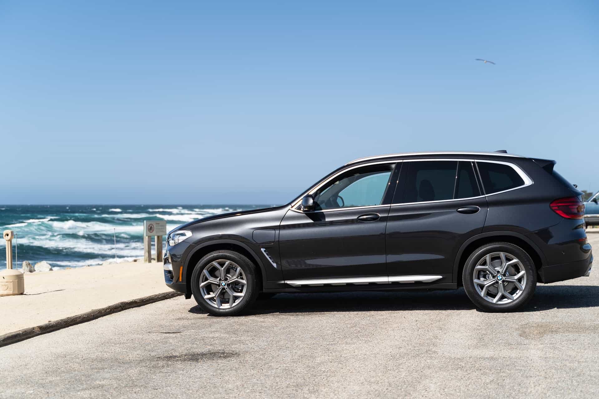 BMW X3 by the sea