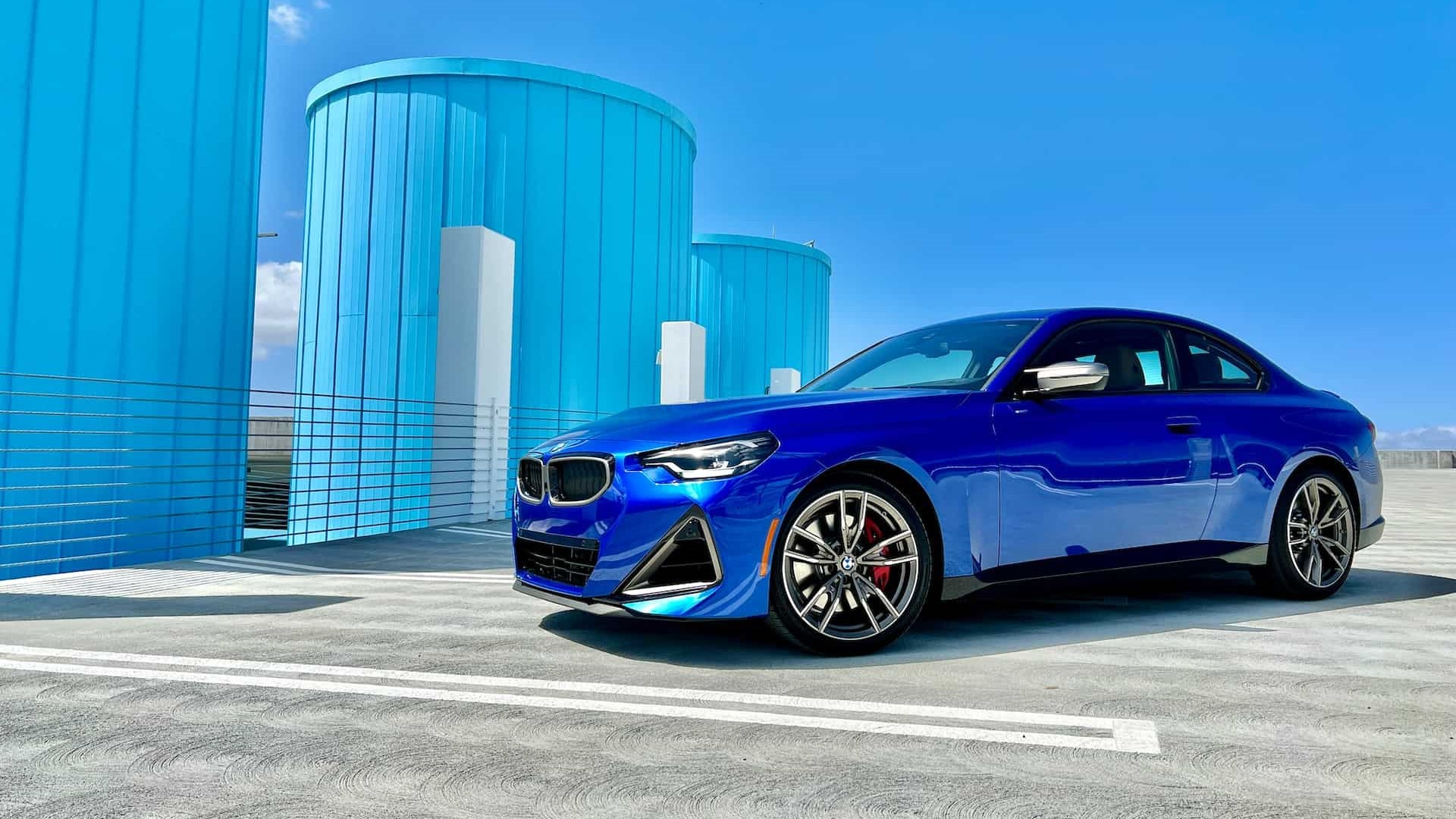 BMW m240i in blue