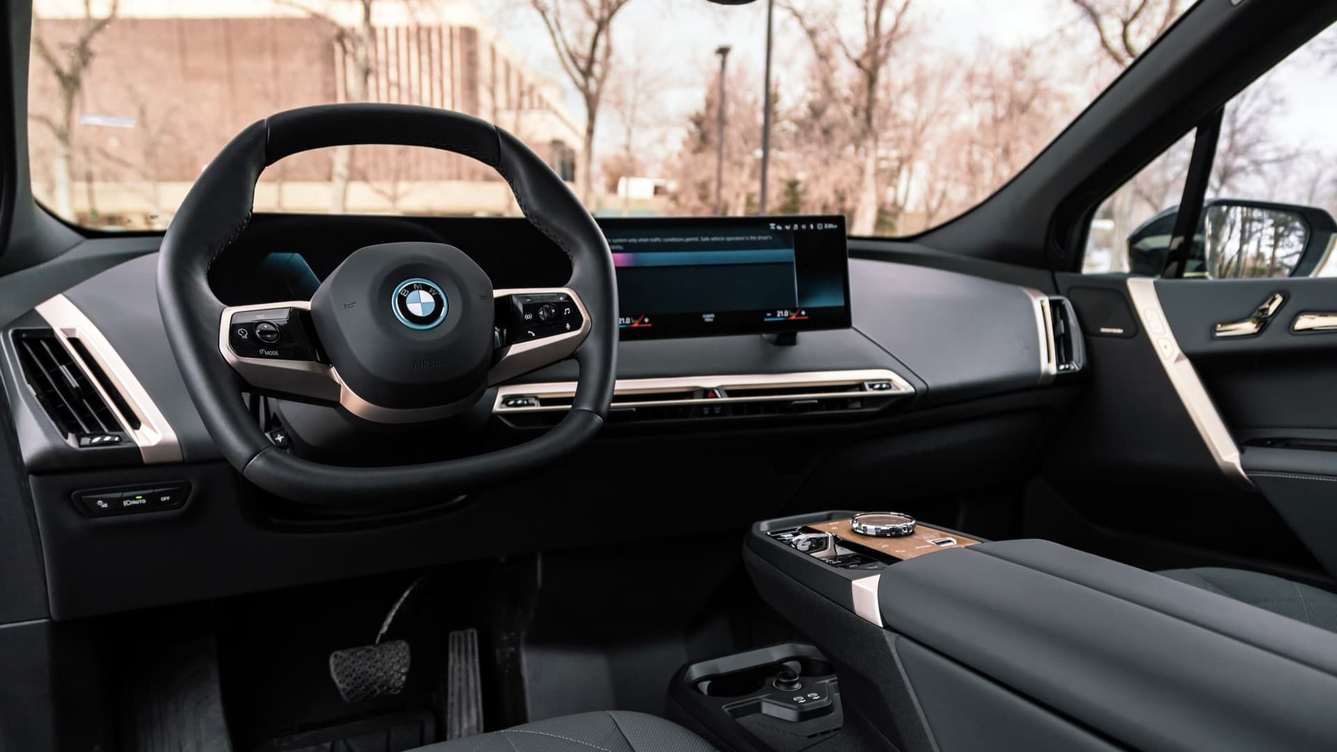 BMW iX with iDrive system