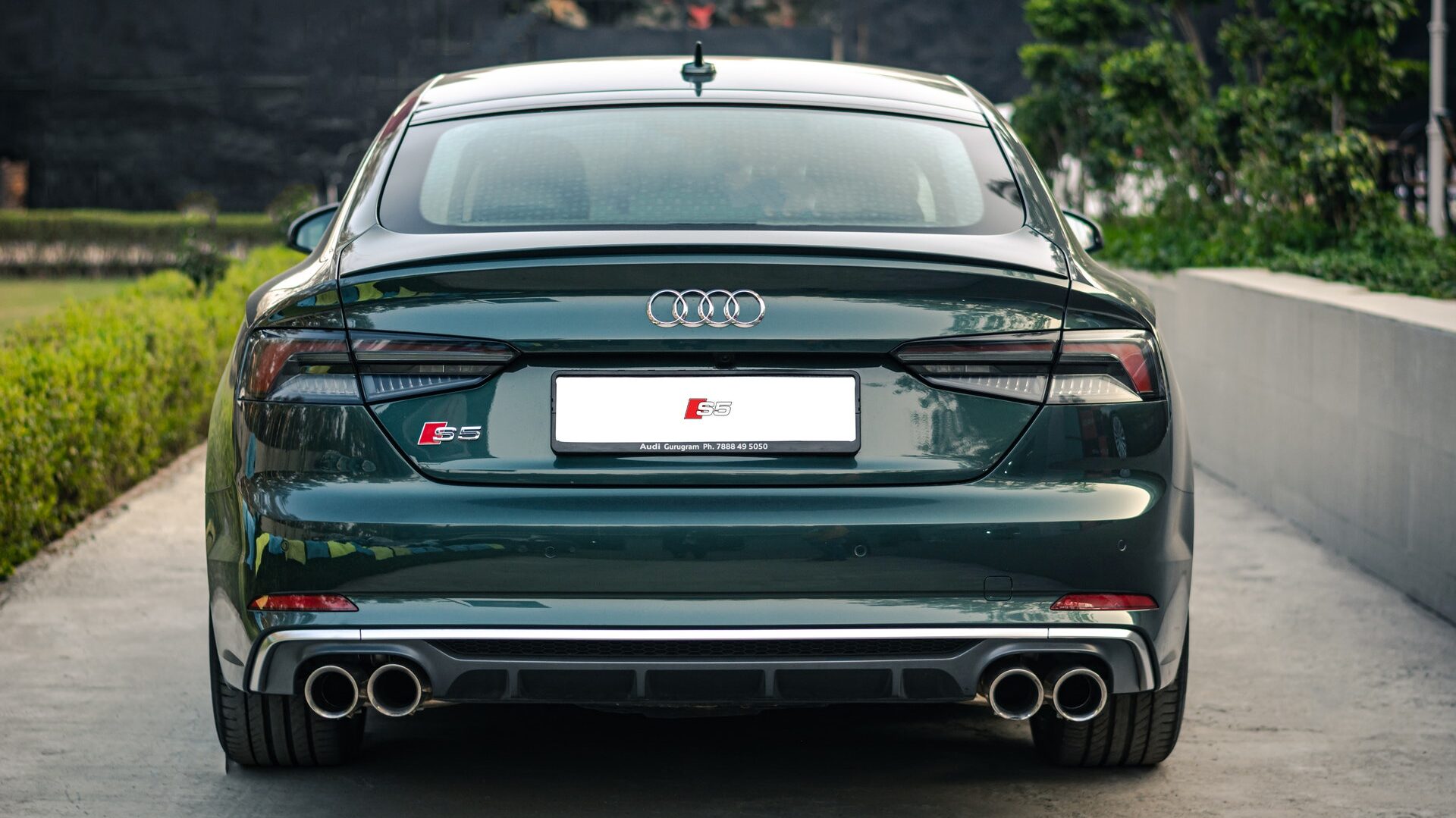 Audi with sport exhaust package